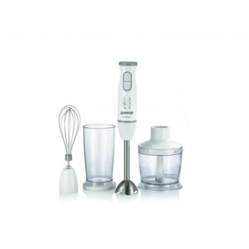 Batidora de Mano Gorenje HBC564QW, 560 W, Velocidad Variable, Picadora, Blanca