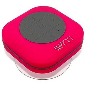 Sveon SON30N_04 - Altavoz Bluetooth impermeable para Ducha, color rosa