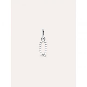 Charm Singularu Letter Spark Letra Q - Colgante Inicial de Plata con Baño de Rodio