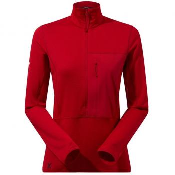 Chaqueta de mujer Berghaus MTN Arete LB Half Zip roja