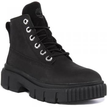 Botines de mujer Timberland Greyfield Leather en negro intenso, talla 41.5