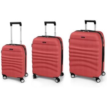 Gabol 115301036 Wrinkle Juego de Maletas, 90 Litros, Color Coral