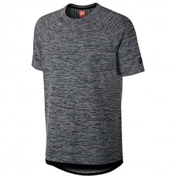 Nike M Nsw Tch Knt Ss Camiseta de Manga Corta, Hombre, Gris
