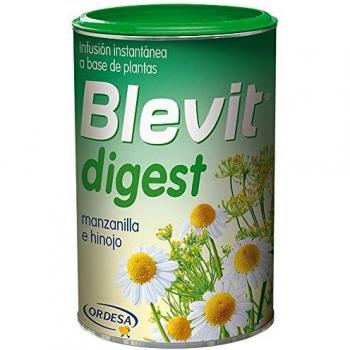 Blevit Digest - Infusión Instantánea con Manzanilla e Hinojo - Sin Gluten y Sin Azúcares Añadidos - Facilita la Digestión y la Expulsión de Gases - Para todas las edades - 150g