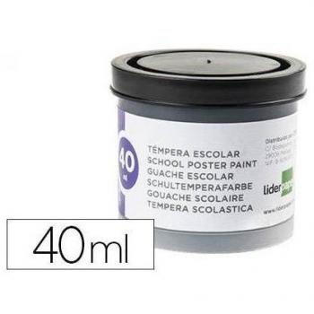 Tempera Escolar Liderpapel Color Negro 40 ml