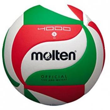 Molten VM4000 - Balón de Voleibol, Blanco, Rojo y verde, Talla 5