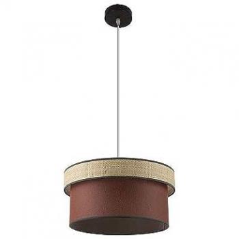 Colgante Fermin Natural con Pantalla Caldera 1xE27 40x40 cm