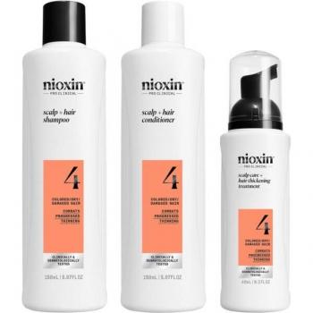 Nioxin System 4 Kit de Cuidado Capilar Unisex - Incluye Champú para cuero cabelludo y cabello 150 ml, Acondicionador para cuero cabelludo y cabello 150 ml, Tratamiento para el cuidado