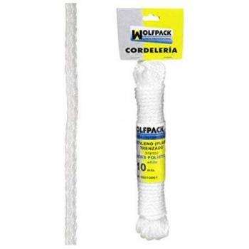Cuerda Trenzada Plástico Blanca