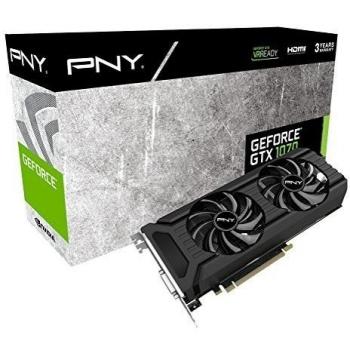 Tarjeta gráfica PNY Nvidia Geforce GTX 1070 fundadores Edition 8 GB GDDR5 X negro