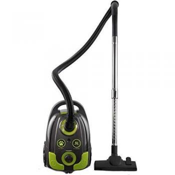 Aspiradora Cilíndrica Daewoo Tornado 3L con Bolsa para Mascotas - 700W, Gris y Verde