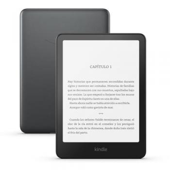 Kindle Paperwhite Edición Signature 2024 - Libro Electrónico 7 32GB Negro Metalizado con Luz Frontal Autorregulable y Carga Inalámbrica