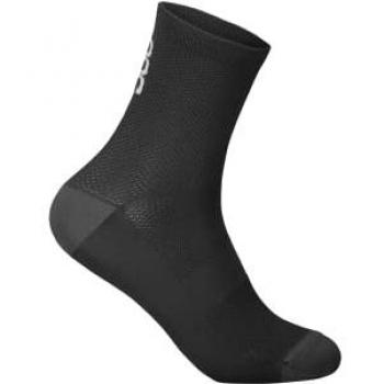 Calcetines de ciclismo POC Seize en color Uranium Black, tamaño L, unisex adulto