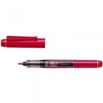 PILOT-Lote de 6 bolígrafos capacitivos V Sign-Rotulador, color rojo