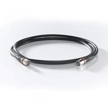 Cable coaxial WISI DS 50 U 0150 de 1,5 m con conectores F-Quick, triple apantallado, clase A++, >105 dB
