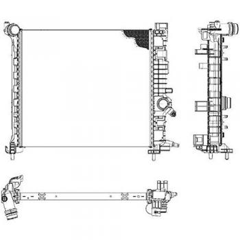 Radiador de refrigeración del motor HELLA 8MK 376 756-451