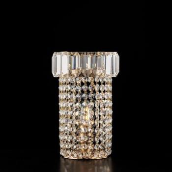 Lámpara de Mesa Contemporánea Vladimir Oro 1 Luz E14 con Strass