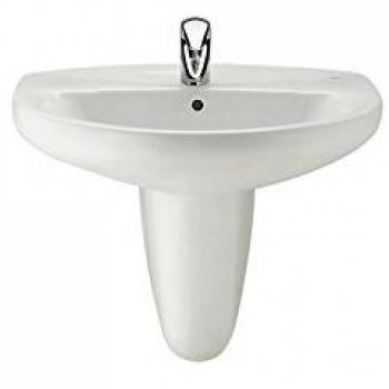 Roca A325394000 - lavabo de porcelana mural 560x460x195 mm, colección Victoria, color blanco