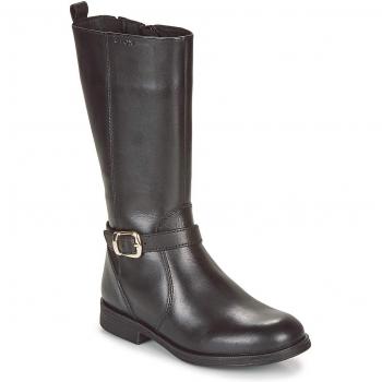 Geox JR Agata F, Botas de Montar Niños, Negro