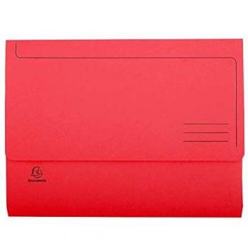 Exacompta 46775E - Lote de 50 Bolsas Super 250, Color Rojo