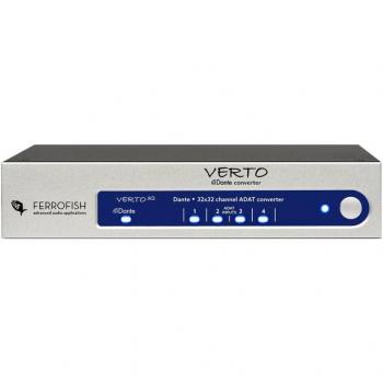 Ferrofish Verto 32 ADAT to DANTE Converter - 32x32 Channels with MIDI Support