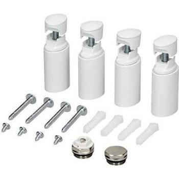 Kit de Montaje para Radiadores de Baño Rectos y Curvos LuxeBath - Soporte Blanco