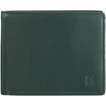 Cartera mediana de hombre de piel con monedero y tarjetero