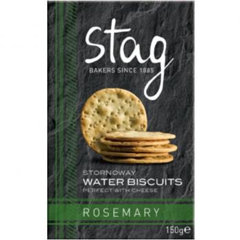 Stag Crackers de Agua con Romero - 6 Paquetes de 150 gr - Total: 900 gr