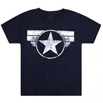 Marvel Cap Logo Camiseta, Azul