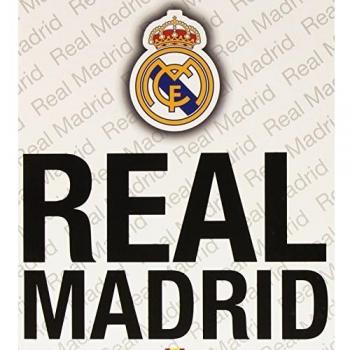Safta SF-511557-163 - Carpeta carton cuarto 4 anillas, diseño Real Madrid
