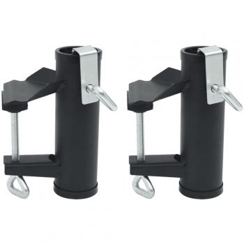 Abrazaderas de acero para paraguas de balcón 2 piezas 25-38mm