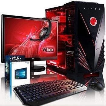 VIBOX Lynx 51 Gaming PC Ordenador de sobremesa con Cupón de Juego, Win 10, 22 HD Monitor