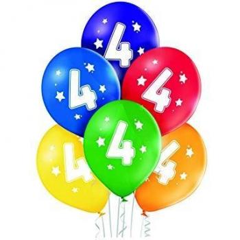 Party Fiesta 6 Globos Nº4 27 Cm