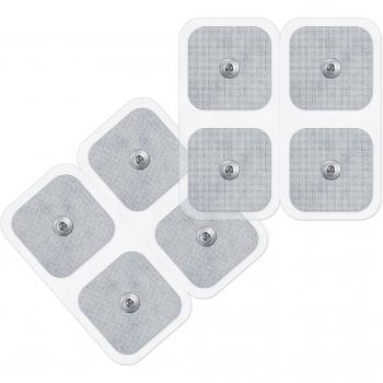 Beurer Replacement Set of Self-Adhesive Gel Electrode Pads, 45 x 45 mm, Electrodes for TENS and EMS, suitable for EM 49 / EM 80 / EM 41 / EM 40