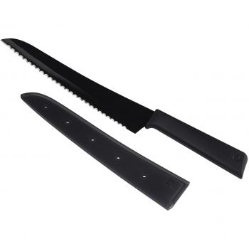 KUHN RIKON Colori+ - Cuchillo para Pan, Color Negro