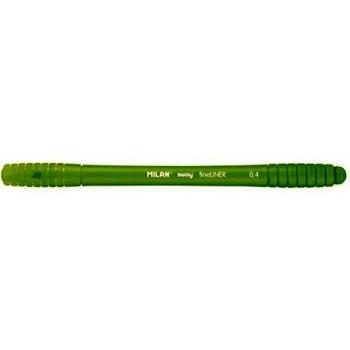 Milan- Caja con 16 rotuladores con punta fina SWAY fineliner 0,4 mm verde claro