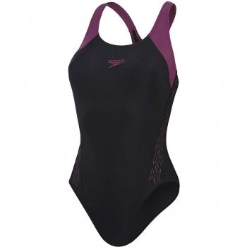 Bañador de Natación Mujer Speedo HyperBoom Splice Racerback Ecológico con Paneles y Espalda Olímpica