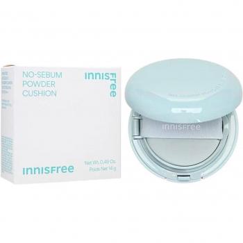 Innisfree No-Sebum Powder Cushion Foundation SPF35 PA++ 23N Ginger - Mattifying Makeup 14g