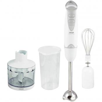 HAEGER DOCE PLUS -Conjunto Batidora de Mano DOCE 400W, Vaso de 600ml, Picadora de Alimentos y Varilla Amasadora desmontable