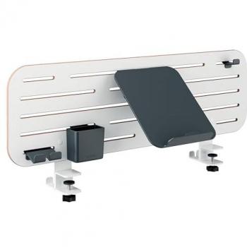 Organizador de Escritorio Leitz Ergo Pegboard con Soporte para Laptop, 80x25 cm, Blanco