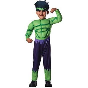 Avengers - Disfraz de Hulk Deluxe para niños, infantil talla 1-2 años
