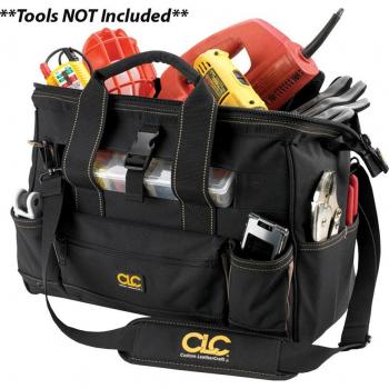 CLC 1534 23 Pocket 16 Inch Tote Bag with Top-Side Plastic Tray
