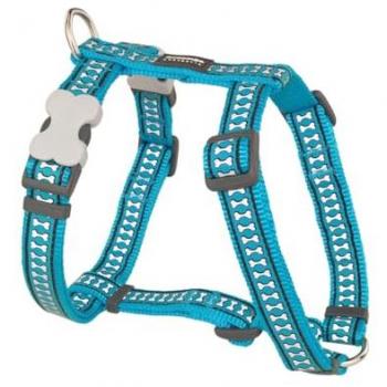 Arnés Reflectante para Perro Red Dingo Hueso Turquesa 30-48 cm