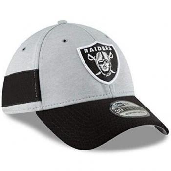 New Era 3930 Onf18 SL Hm Oakrai Gorra Línea Oakland Raiders, Hombre, Black, M/L
