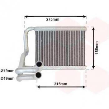 Radiador de calefacción VAN WEZEL 82006213