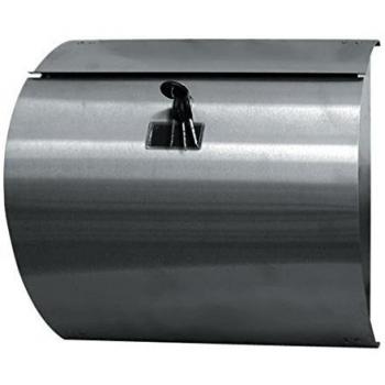 BTV | Buzón de Pared modelo Gondola Inox Fabricado en Acero Inoxidable Mate | Buzon exterior de Estilo Vanguardista | Buzon Exterior Moderno con Cerradura de Seguridad Grado I