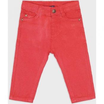 Pantalón bebé niña Street Monkey en color Sangria, talla 3 meses - Composición 95% Algodón y 5% Elastano