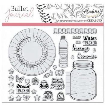 Sellos Transparentes Aladine - Trackers de Estrellas para Bullet Journal - 30 Piezas