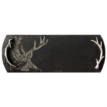 Just Slate Company Small Stag Slate Serving Tray Gift Boxed
