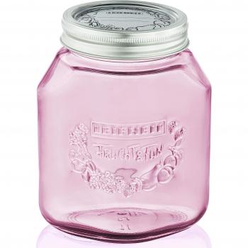 Leifheit  36320 - Tarro de conserva 1 L, rose